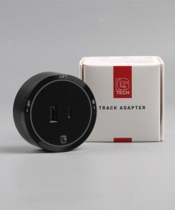 Ổ cắm USB và Type C cho thanh ray viền kim loại bạc